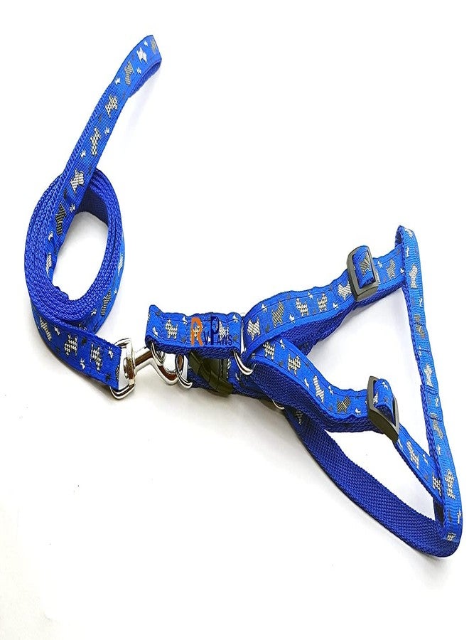 Pups&Pets Puppies Adjustable 15MM Nylon Harness and Leash Set | Attractive Print and Color Design Harness with Leash | Harness and Leash Set for Small & Medium Dog - (Color May Vary, 0.5Inch) - Image 5